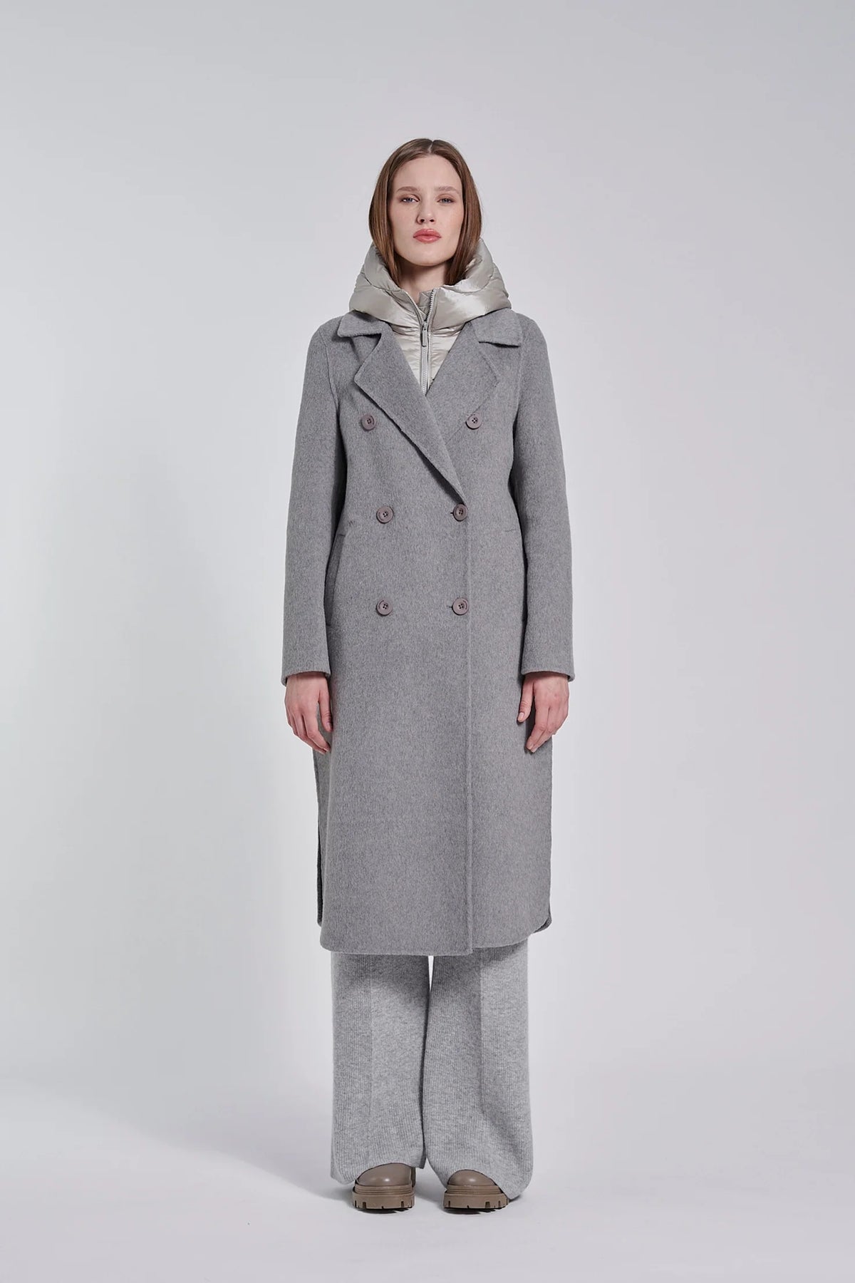 Bomboogie Double Breasted Long Coat