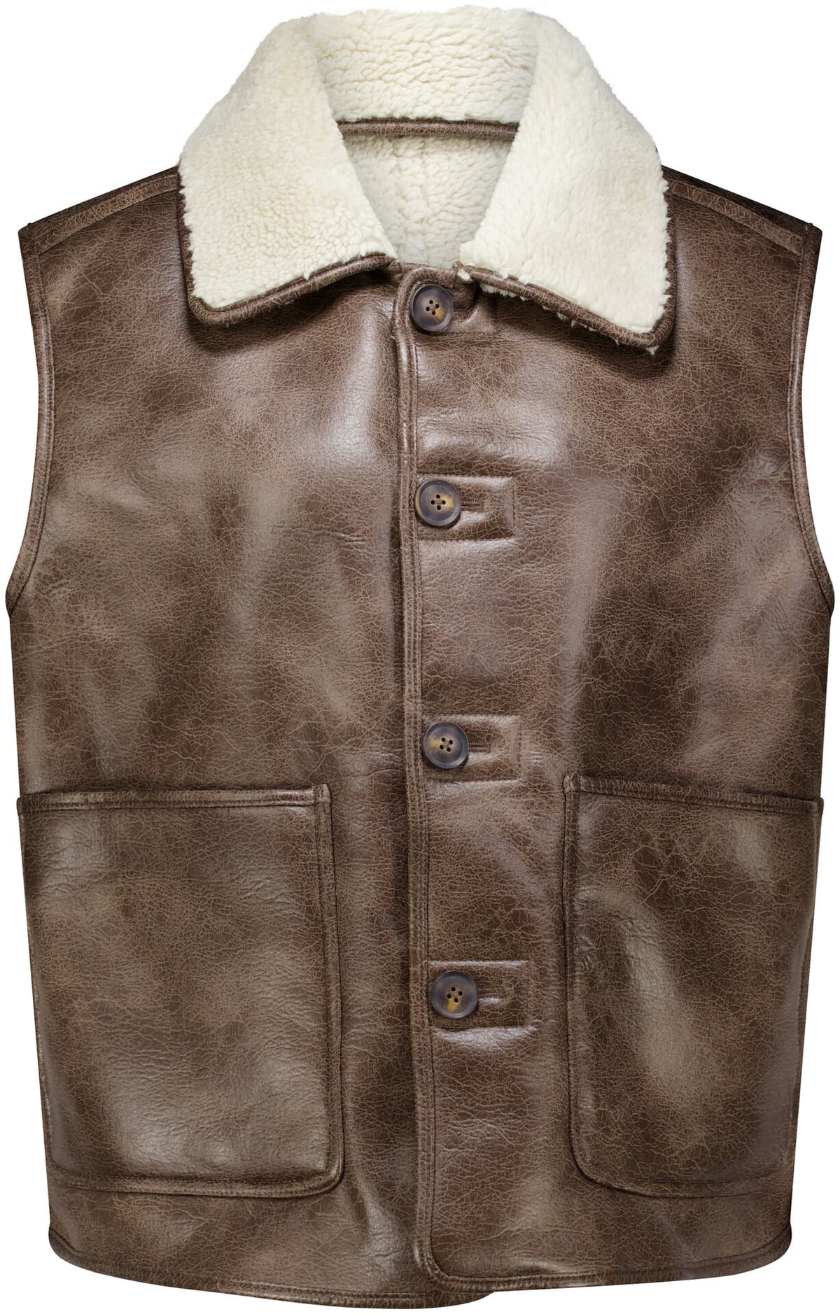 With Black Iris Bonded Waistcoat Birch