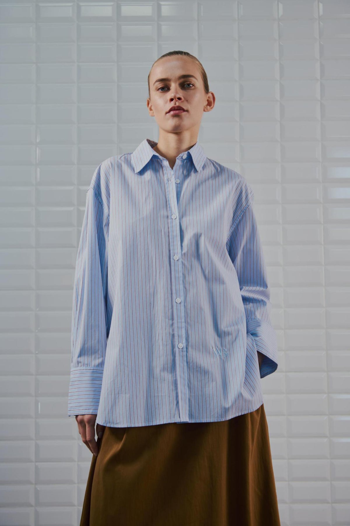 With Black Noa Striped Blouse