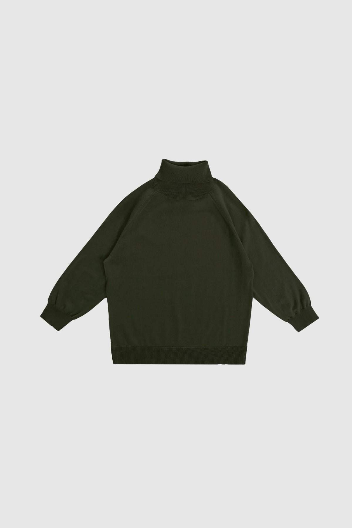 With Black Miles High Neck Pullover Dark Green