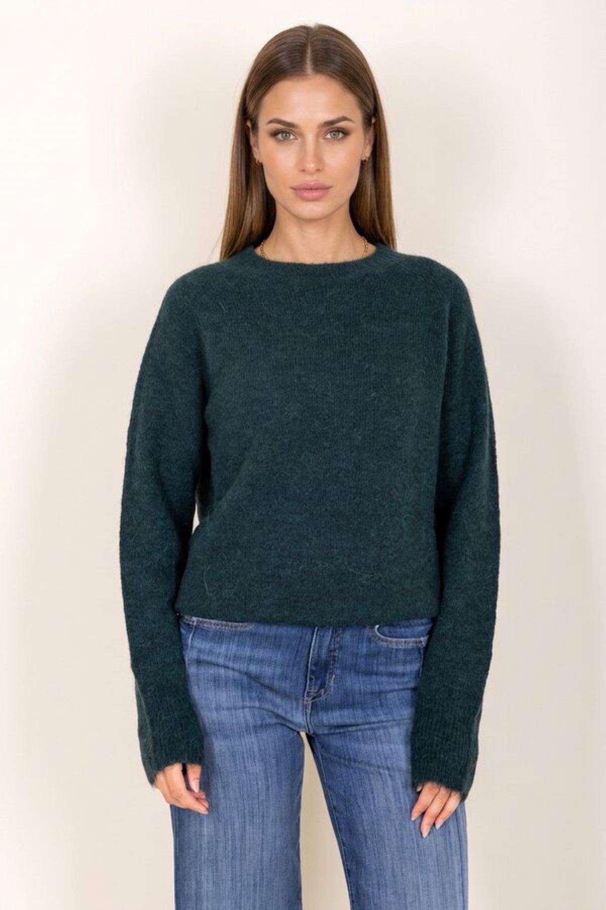 Fabienne Pullover Dark Green voorkant