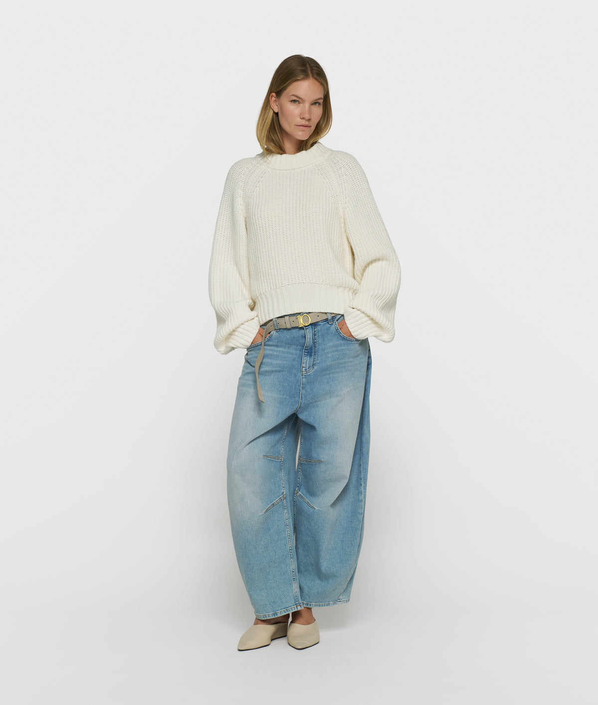 10 Days Wide Tapered Denim Pants