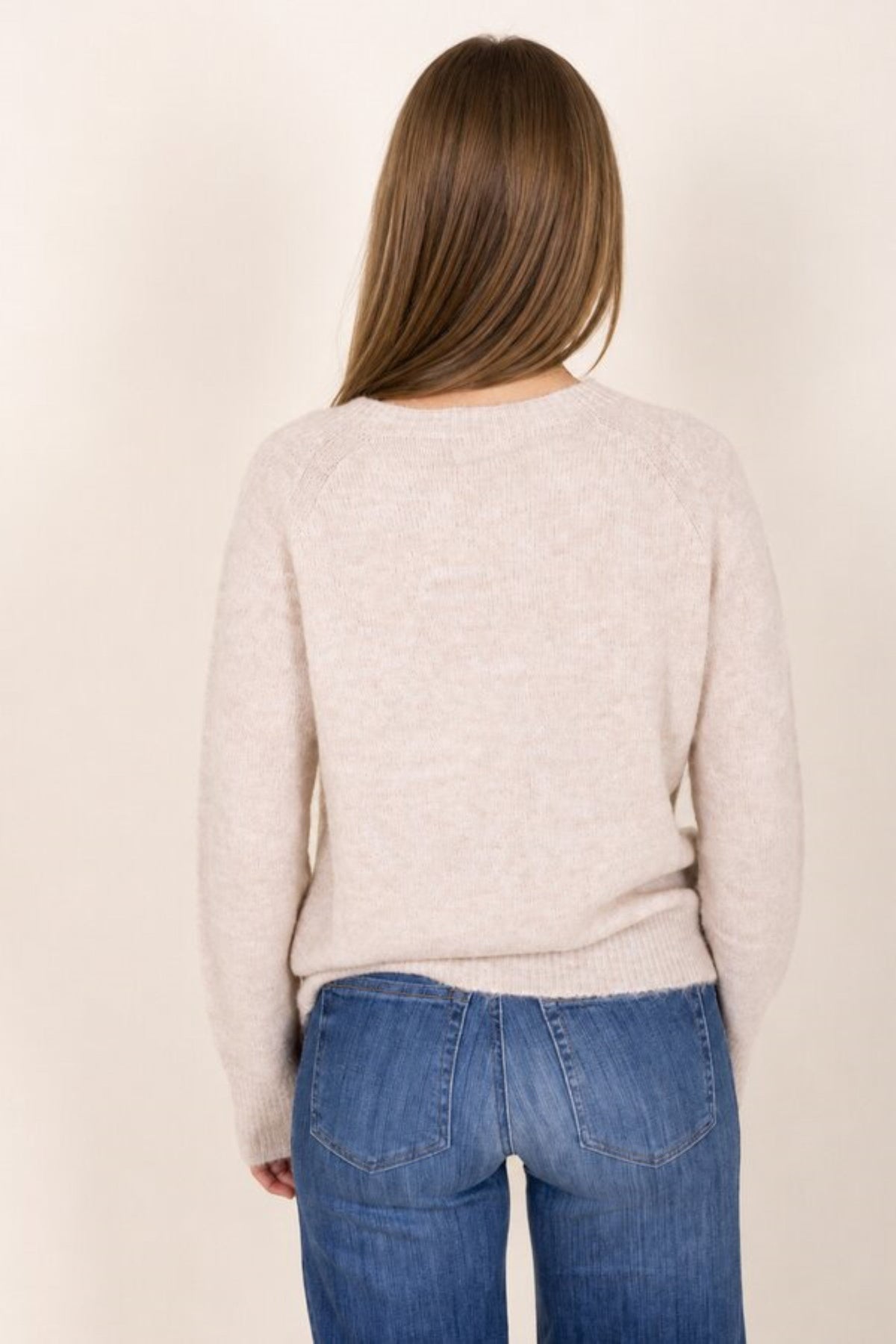 Fabienne Pullover Cream achterkant