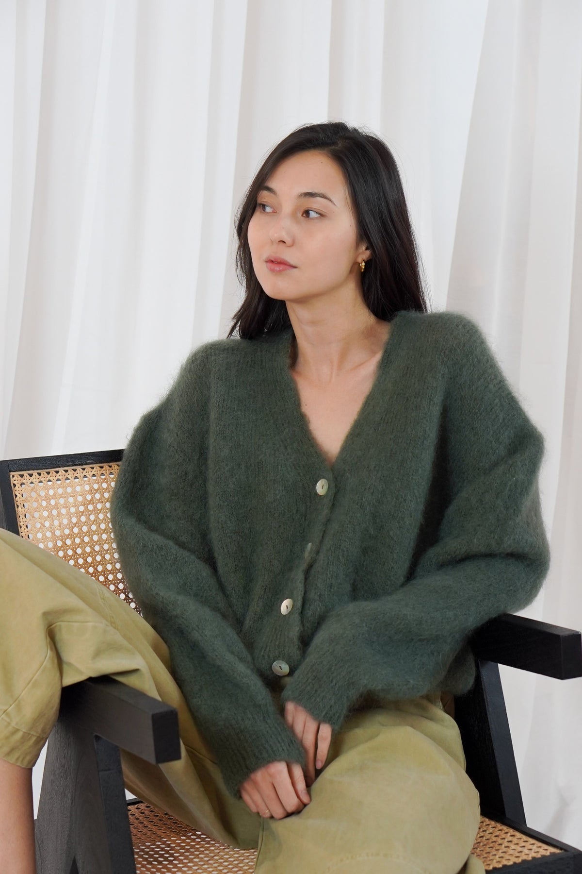 TWNS Malia Cardigan Military