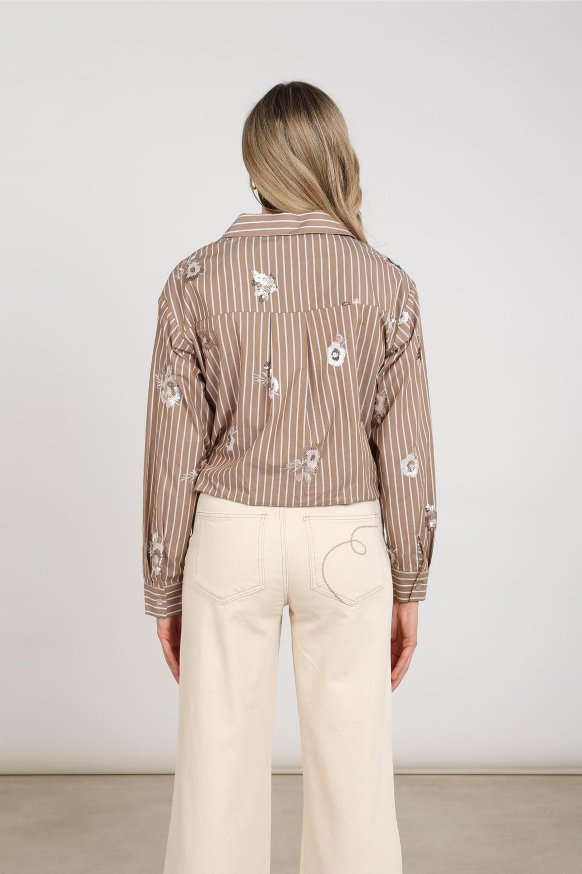 Nukus Newport Blouse Stripe Flower