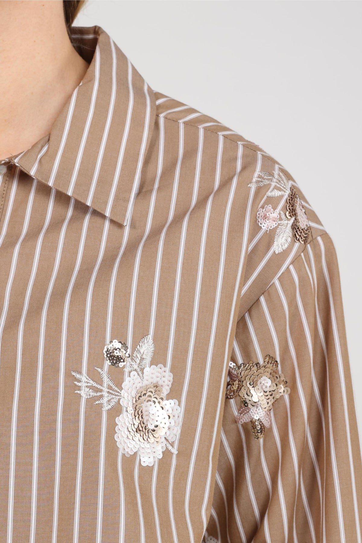 Nukus Newport Blouse Stripe Flower