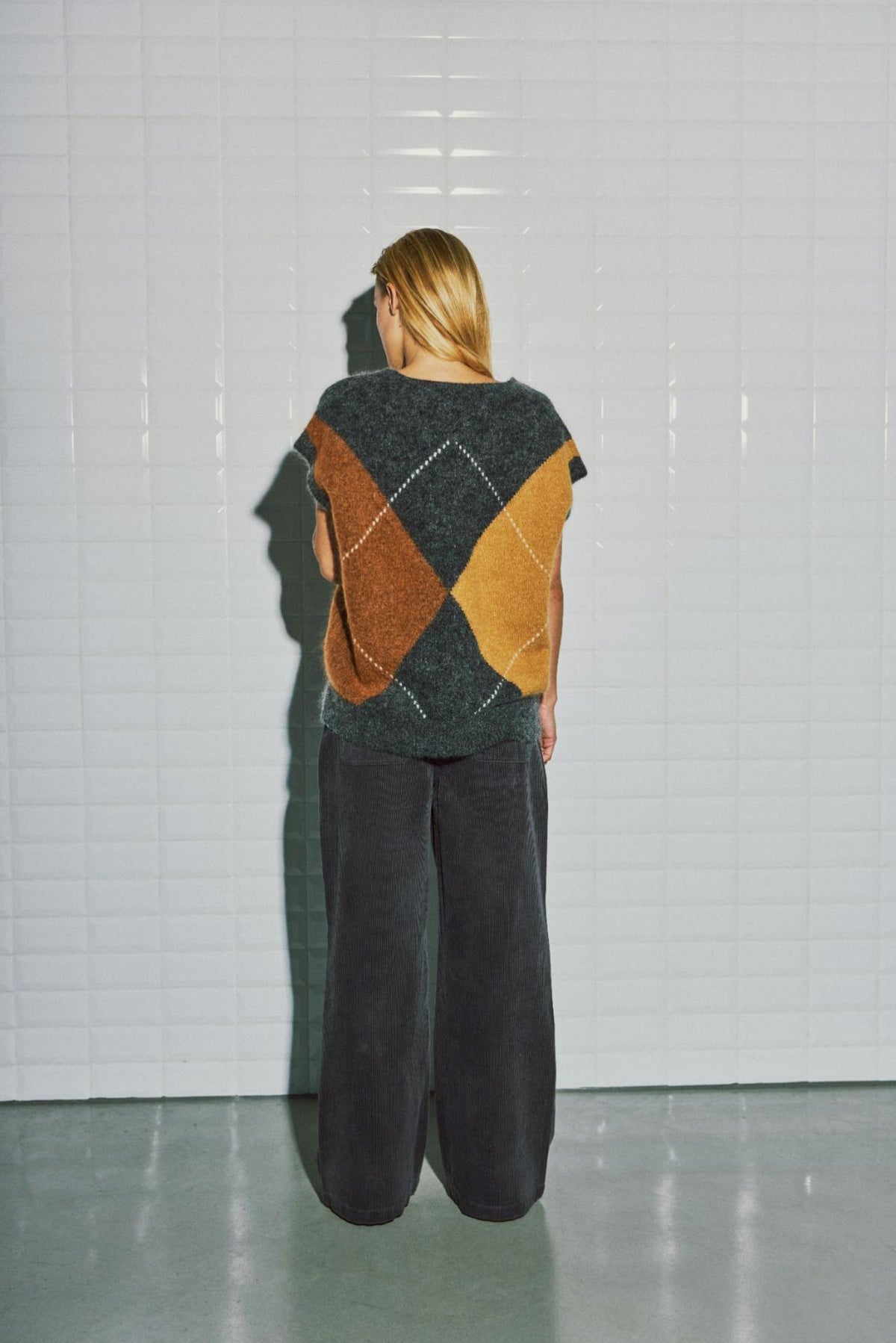 With Black Venus Harlekin Waistcoat Desert Camel