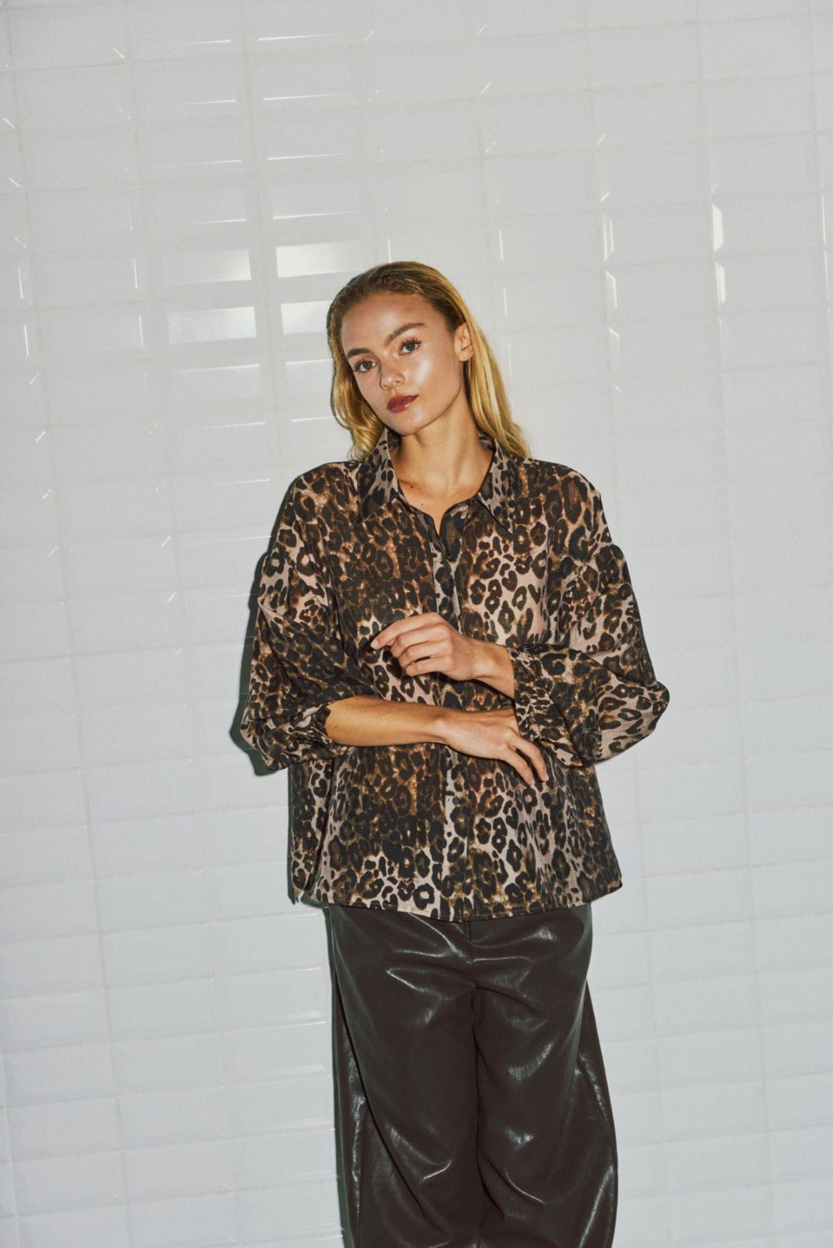 With Black Annika Leo Blouse