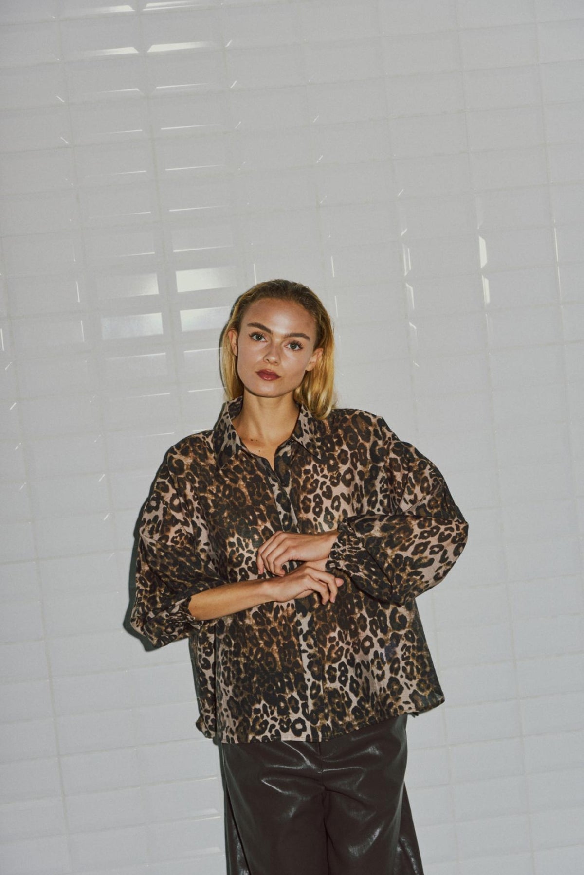 With Black Annika Leo Blouse