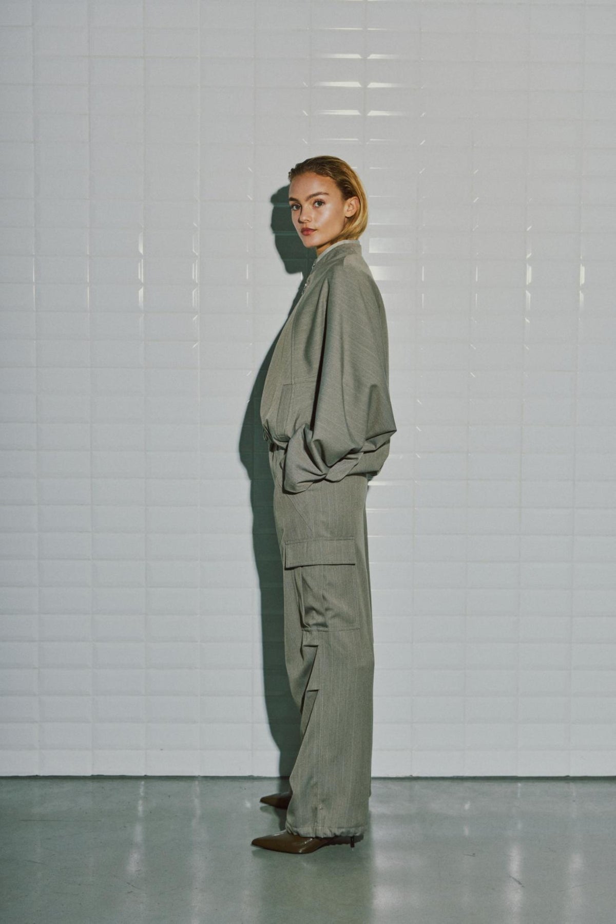 With Black Anna Stripe Track Pants